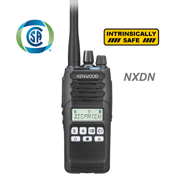 Kenwood NX-1200-ISCNK2 VHF 136-174 MHz 260CH Digital NXDN y analógico Intrínseco 5W Radio con pantalla roaming y teclado simple (A pedido por importación) Precio + iva