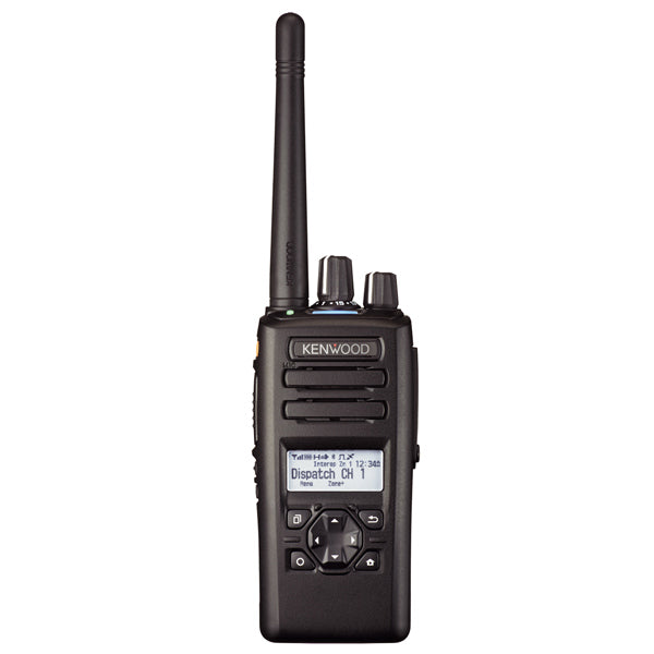 Kenwood NX-3220K2 VHF 136-174MHz 260CH Digital y Análogo 5W Radio portátil Digital DMR Tier II NXDN™y Analogico con pantalla y teclado simple, GPS, Bluetooth, IP67, 2 Pines Precio +iva