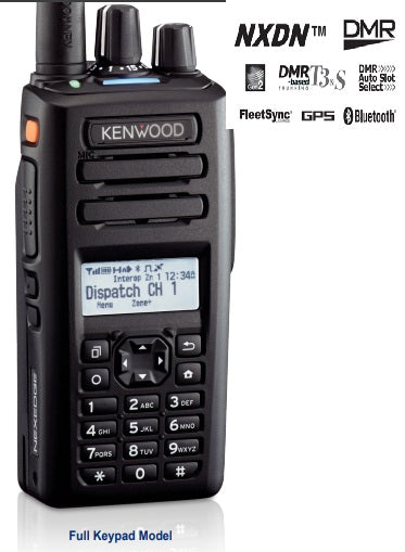 Kenwood NX-3320K3 UHF2 400-520MHz 260CH Digital NXDN-DMR-Análogo 4W Radio portátil análogo digital DMR o NXDN con pantalla y teclado medio, GPS, Bluetooth, IP67 y Normas MIL-STDG Precio + iva