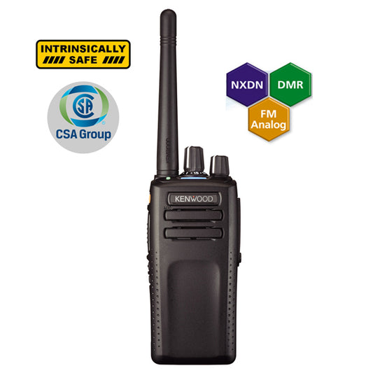 Kenwood NX-3320K ISC UHF2 400-520MHz 64CH Digital DMR o NXDN Intrínseco 5W Radio portátil, sin pantalla, GPS, Bluetooth, IP67 Precio + iva