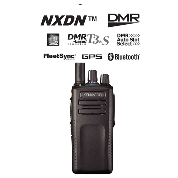 Kenwood NX-3320K UHF 400-520MHz 64CH Digital DMR o NXDN 5W Radio portátil digital DMR sin pantalla, GPS, Bluetooth, IP67 Precio + iva