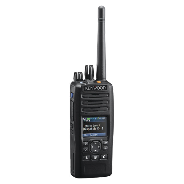 Kenwood NX-5300K3 UHF 450-520 MHz 1024CH NXDN-P25-DMR-Analógico P25 6W Radio Multiprotocolo portátil Bluetooth, GPS, MicroSD, con pantalla y teclado completo Precio + iva