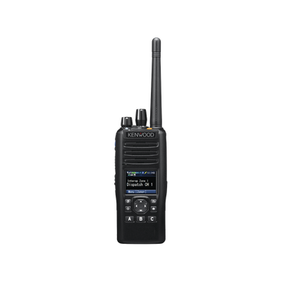 Kenwood NX-5300K3 UHF 450-520 MHz 1024CH NXDN-P25-DMR-Analógico P25 6W Radio Multiprotocolo portátil Bluetooth, GPS, MicroSD, con pantalla y teclado completo Precio + iva