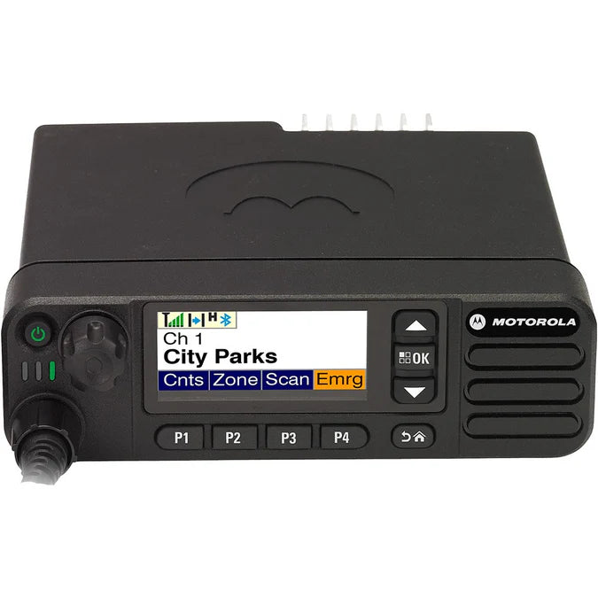 Motorola DGM™5500e MOTOTRBO™ VHF 136-174 Mhz 1000CH DMR 45W Radio móvil original digital y analogica conexión total Precio + iva
