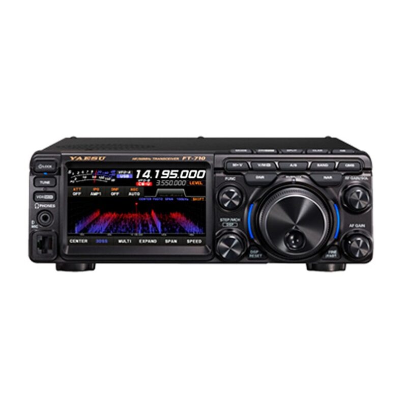 Yaesu FT-710 AESS Radio Móvil/Base 100W HF/50MHz SDR con FPGA y AESS, Pantalla TFT Táctil de 4.3", DVI-D, USB, SD, incluye altavoz SP40, Sintonizador Automático Precio + iva