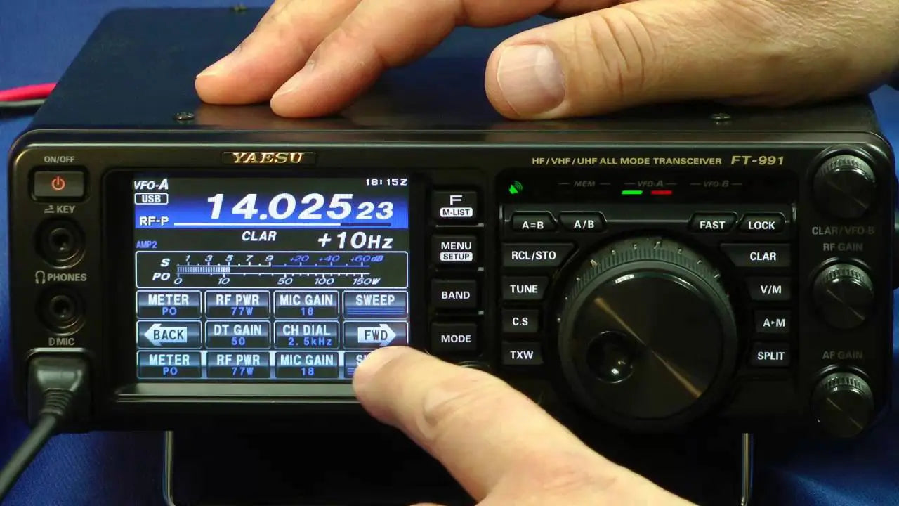 Yaesu FT-991A Radio Móvil MF/HF/VHF/UHF Multimodo y Multibanda con capacidad digital C4FM 100 vatios HF/50 mhz (50 vatios VHF/UHF) Precio +iva
