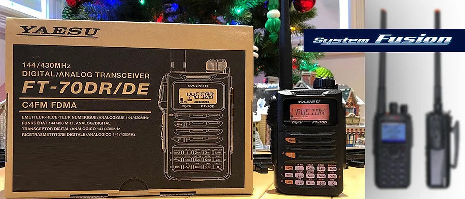 Yaesu FT-70DR Radio portátil de banda dual Analogico y Digital C4FM FDMA/FM 144/430 MHz 5W Precio +íva