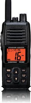 Standard Horizon HX-380 VHF 40CH LMR 5W Portátil Marino Sumergible IPX7, Audio Claro, Fácil de operar, Canales NOAA Precio + iva