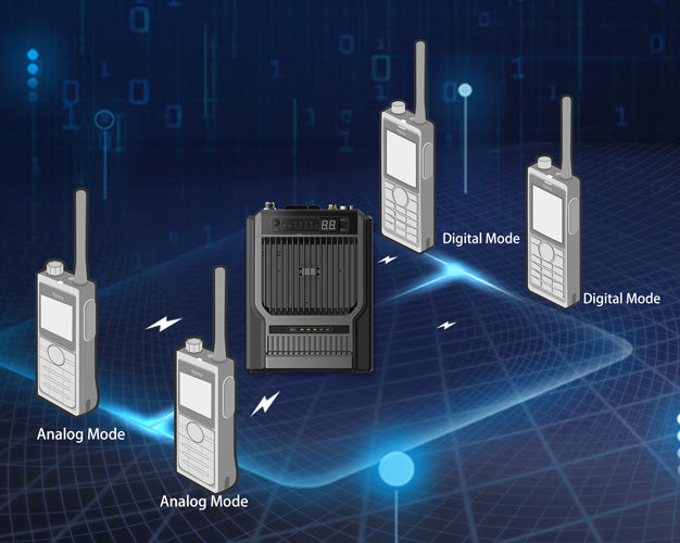 Hytera HR656 VHF 136-174MHz 1024CH Analogico y Digital 25W Repetidor digital y analogico móvil con mochila, antena, GPS, Bluetooth duplexor Precio + iva