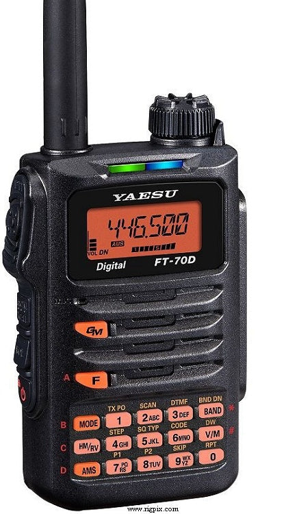 Yaesu FT-70DR Radio portátil de banda dual Analogico y Digital C4FM FDMA/FM 144/430 MHz 5W Precio +íva