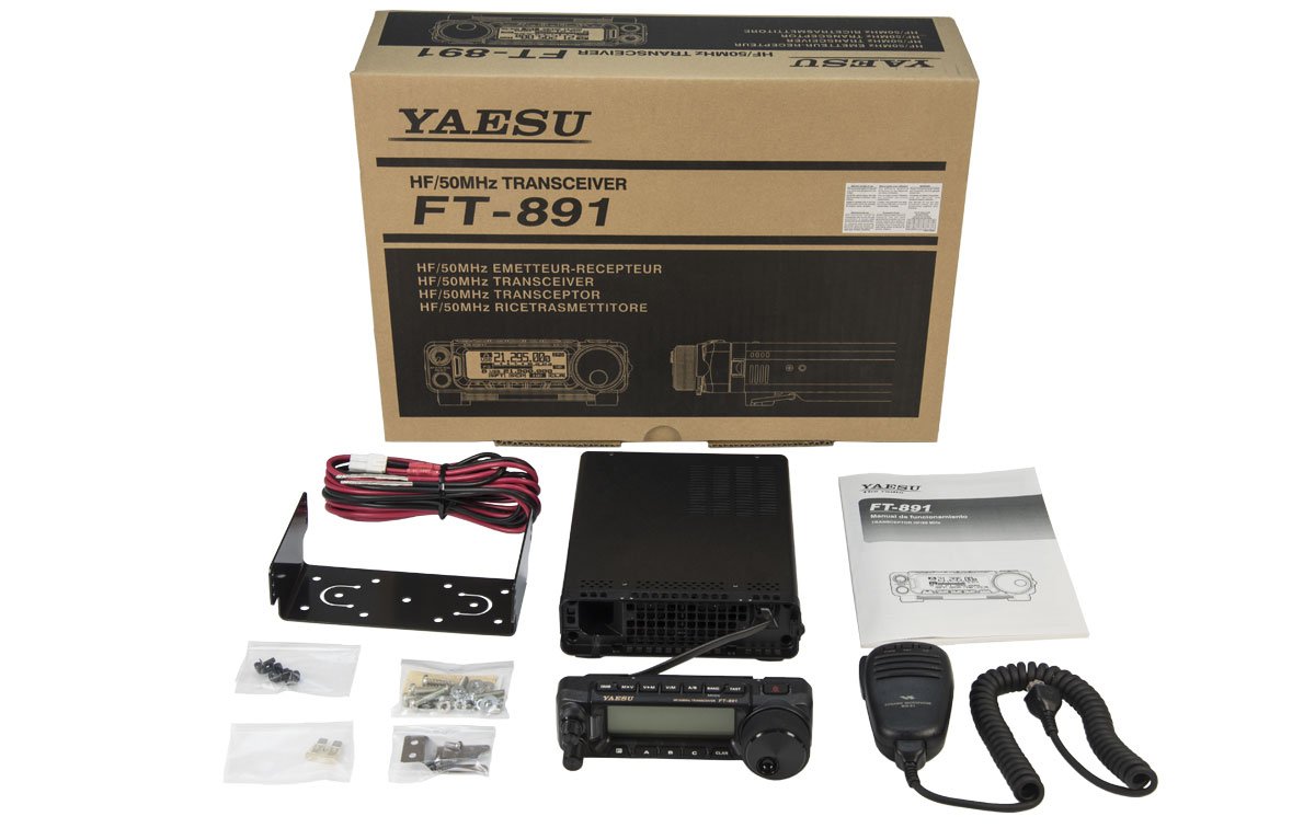 Yaesu FT-891 HF/50MHz 100W Compacto, liviano y con panel desmontable ¡Explora el Universo de la Radioafición! Precio +iva