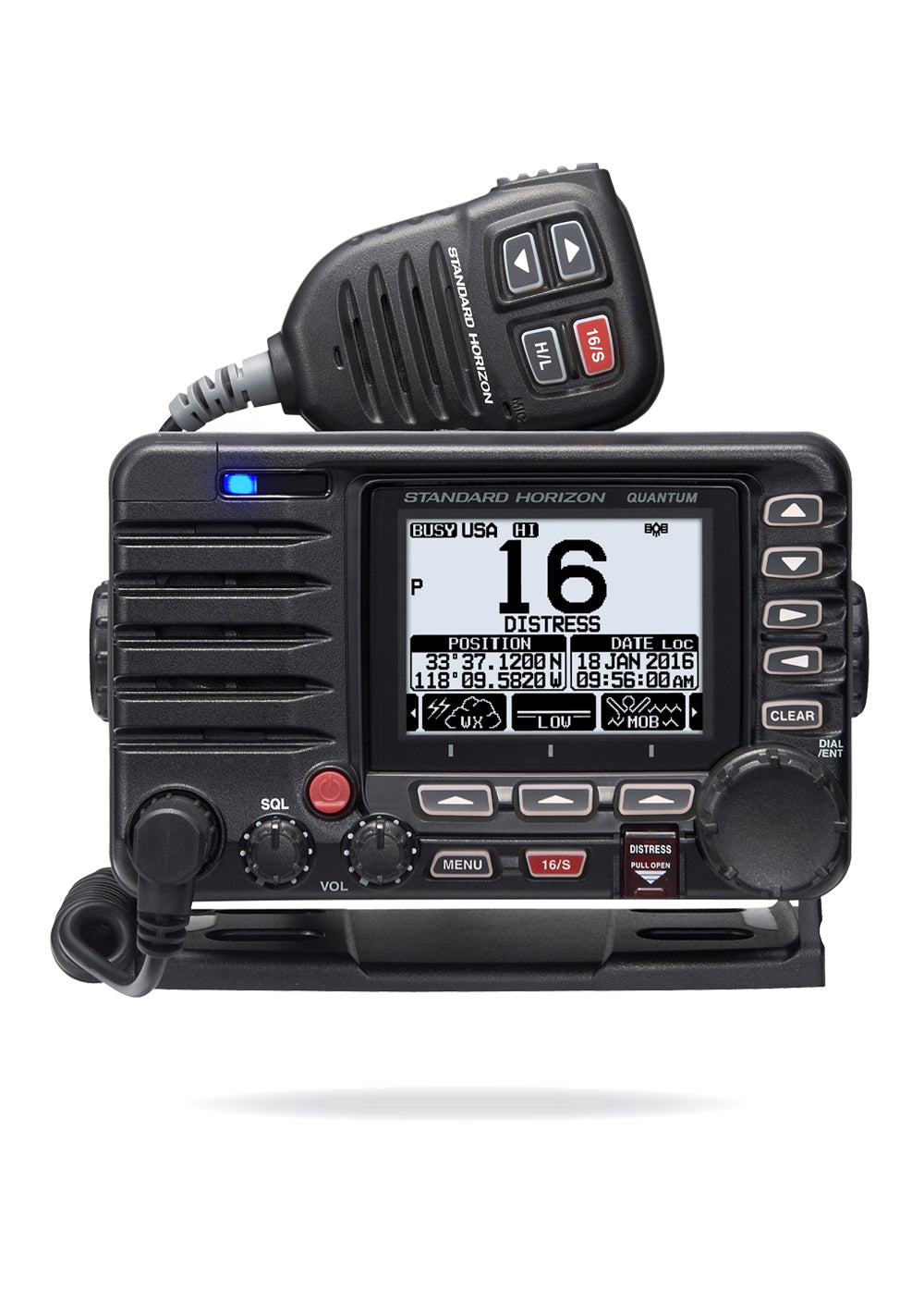 Standard Horizon GX-6000 Móvil Marino, Matrix, negro, Fixed Mount, VHF, 25W IPX8, MOB, GM, GPS Clase D, NOAA (Importación a pedido) Precio + iva