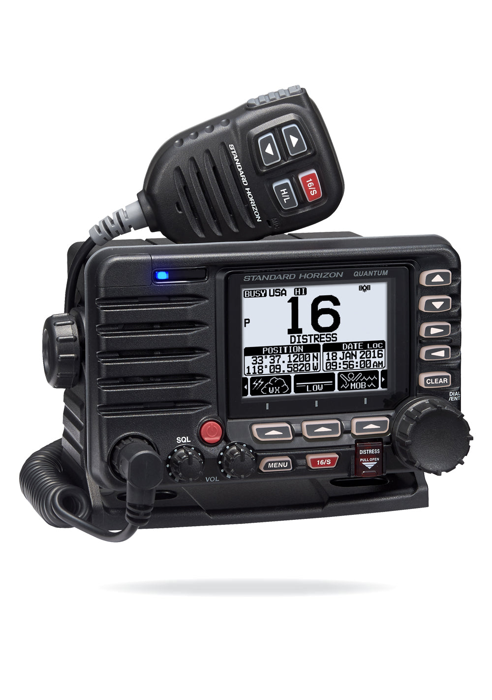 Standard Horizon GX-6000 Móvil Marino, Matrix, negro, Fixed Mount, VHF, 25W IPX8, MOB, GM, GPS Clase D, NOAA (Importación a pedido) Precio + iva
