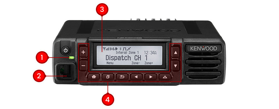 Kenwood NX-3820HGK UHF2 450-520 MHz 512CH NXDN™-DMR-Análogo 50W Radio móvil digital modos NXDN™-DMR-Análogo, GPS, Bluetooth, Cancelación de ruido Precio +iva