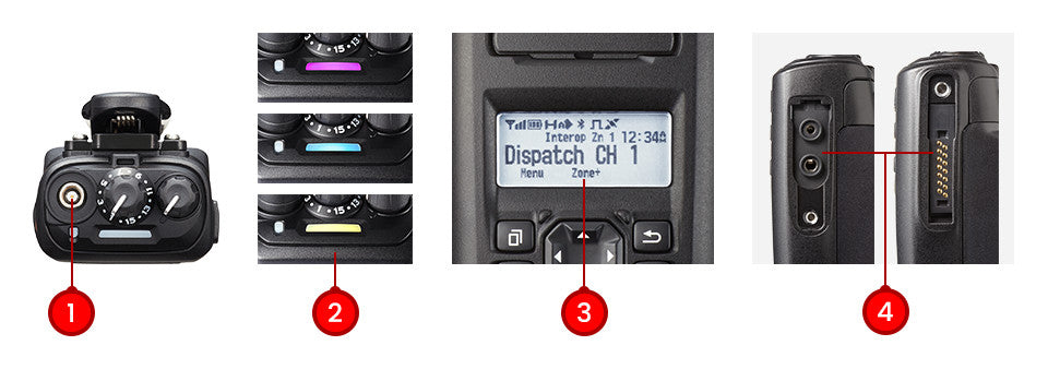 Kenwood NX-3320K UHF 400-520MHz 64CH Digital DMR o NXDN 5W Radio portátil digital DMR sin pantalla, GPS, Bluetooth, IP67 Precio + iva