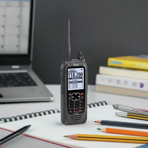 ICOM IC-A25C 200CH 6W Radio portátil aéreo VHF con display de 2.3 pulgadas y teclado, 6W (PEP) de potencia Precio + iva