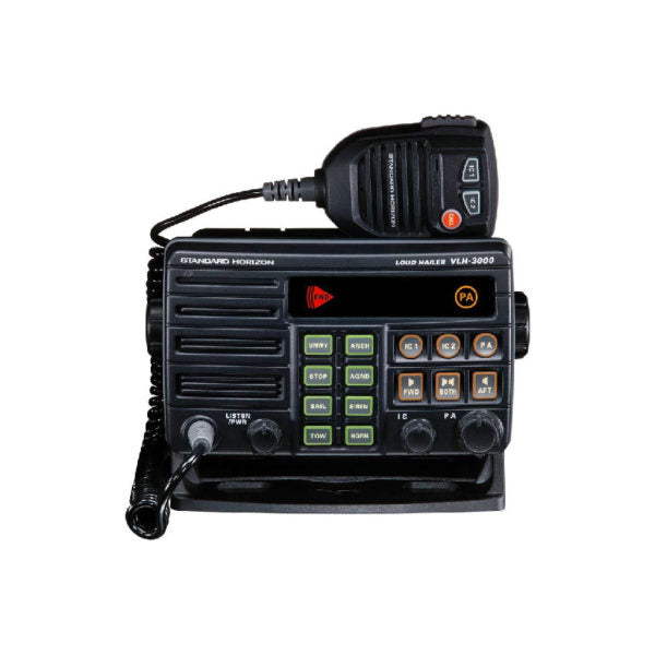 Standard Horizon Megáfono, VLH-3000A de 30W omnidireccional, fácil de usar. ¡Hazte oír! Cuatro opciones de bocina de niebla (campanas, silbatos, bocinas y sirenas) Precio +iva