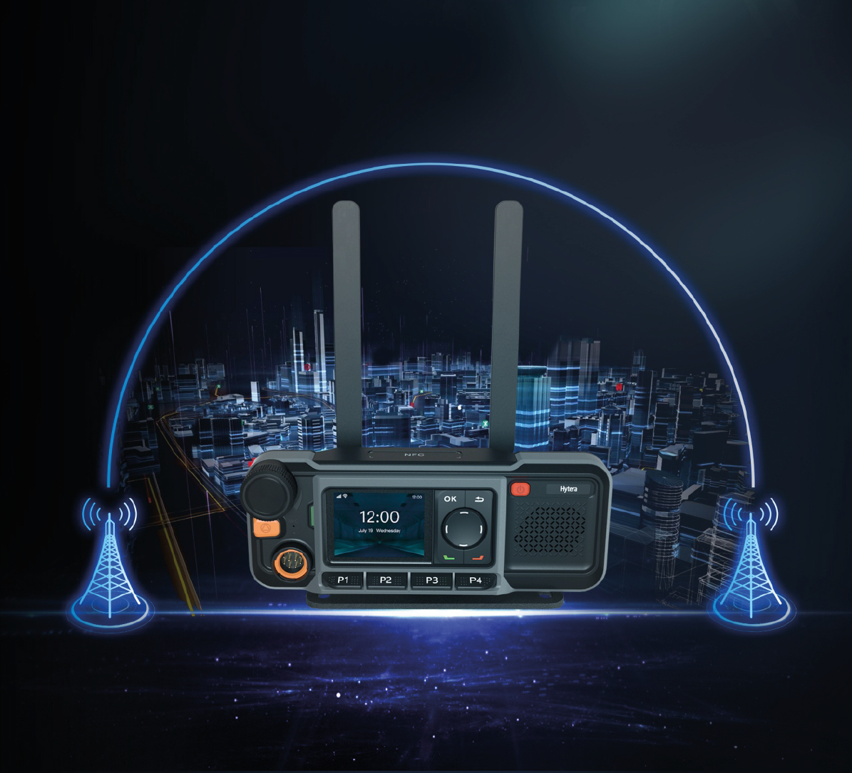 Hytera MNC360 - Radio Base Móvil PoC PTT over celular LTE Móvil | LTE | GPS "La seguridad de apretar un botón de PTT para solicitar ayuda" Precio +iva