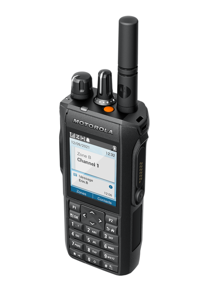 Motorola R7 MOTOTRBO™ TIA HAZLOC Capable UHF1 UHF2 400-527 Mhz 1000CH Digital y Análogo Intrínseco 5W Radio digital FKP con pantalla y teclado completo El Poder de Ser Escuchado Precio +iva