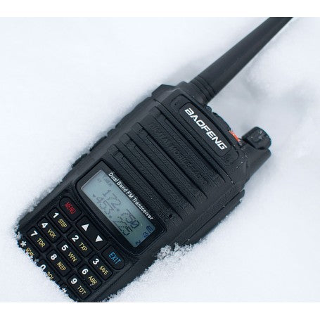 Baofeng T-57 UHF 400-520/VHF 136-174 Mhz 128CH Analogico 5W Radio dual band, IP67 Ideal para cámaras de frío, zona lacustre o trabajos de costa Precio + iva