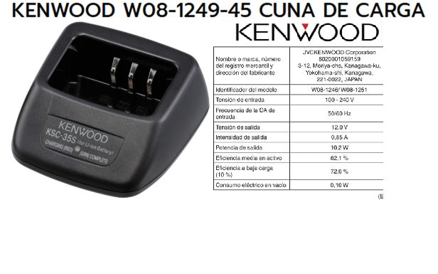 Cuna de carga para portátiles Kenwood