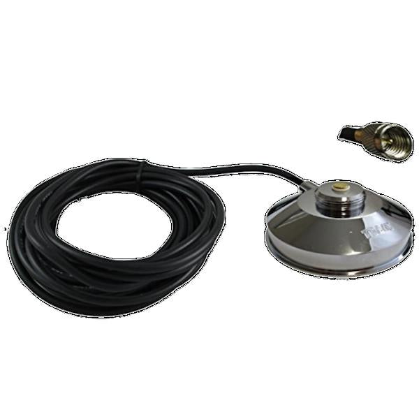 TRAM-BROWNING 1237-MUHF Montaje magnético, 3-1/2" cromado zinc, w/ 17' rg-58 w/pl-259/mini UHF Precio + iva