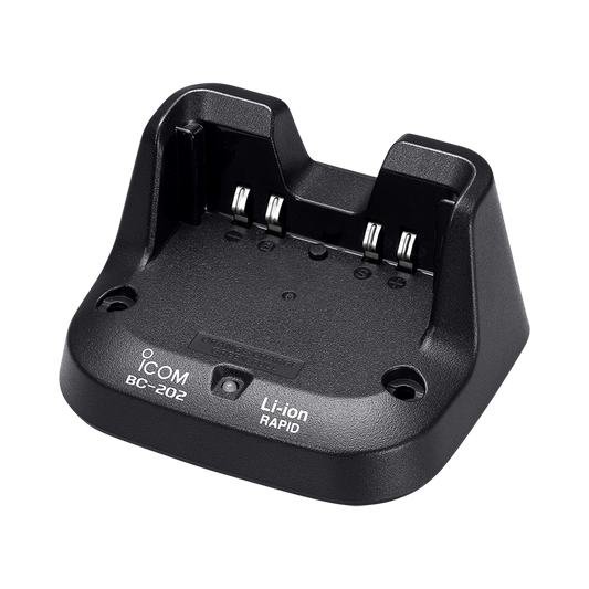 ICOM BC-202 Cuna de carga con transformador incluido para ICOM IP-100 IP-100FS IP-1000C ID-51A Plus2 ID-52E Plus2 Precio + iva