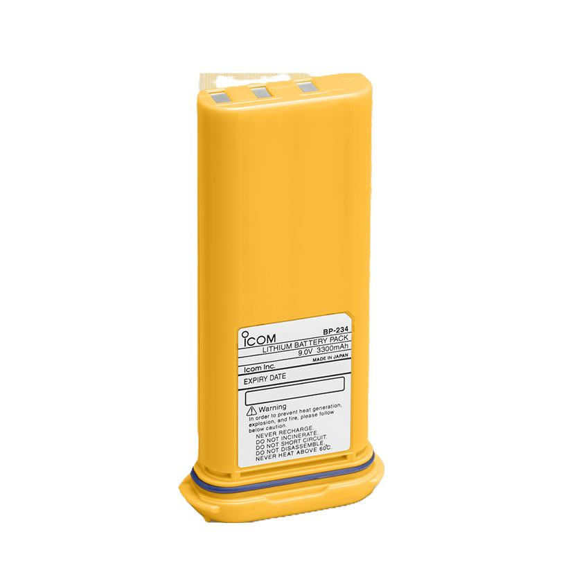 ICOM BP-234 Batería de Litio (no recargable), 9V/3300 mAh. para radios IC-GM1600 Precio + iva