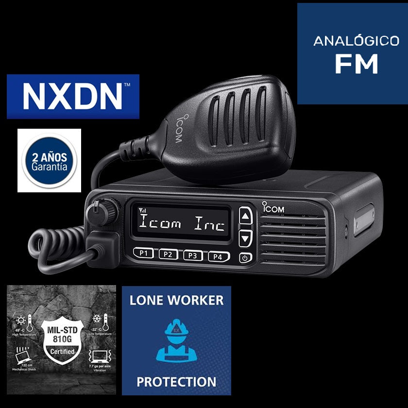 ICOM IC-F5130D VHF 136–174 MHz 128CH Analogica y Digital 50W Radio móvil digital IDAS™ NXDN "Nueva generación de nivel básico que utiliza la última plataforma de diseño" Precio + iva