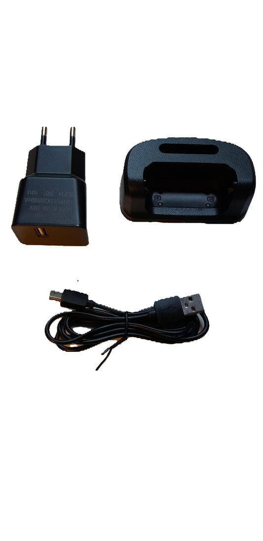 WLN KC-Z1R3 Cuna de carga con cable USB y enchufe UE KC-F11B para baterías KB-5C WLN Wings y equipos Precio + iva