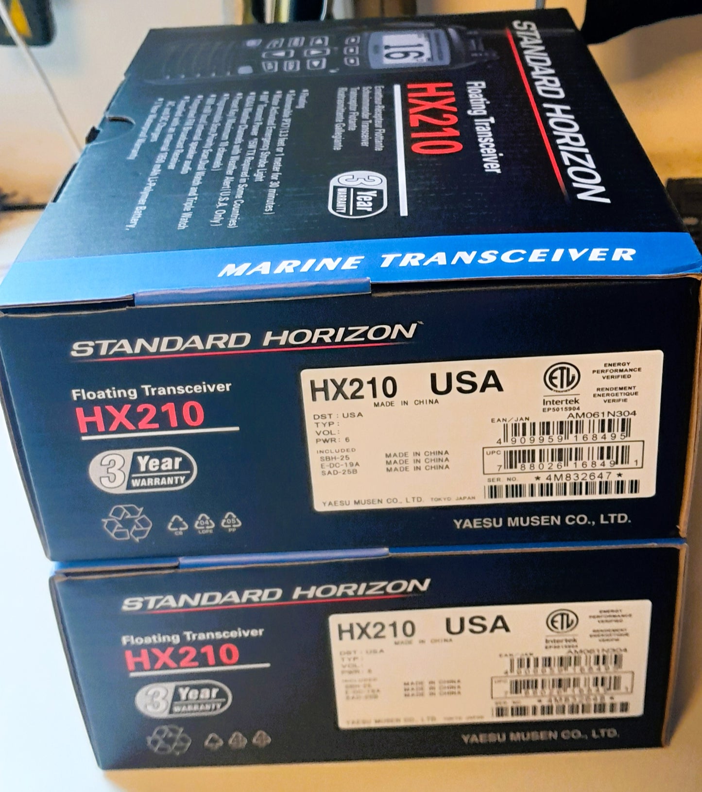 Standard Horizon HX-210 VHF 6W Radio portátil de dos vías marino flotante para negocios marinos y fluviales Precio +iva