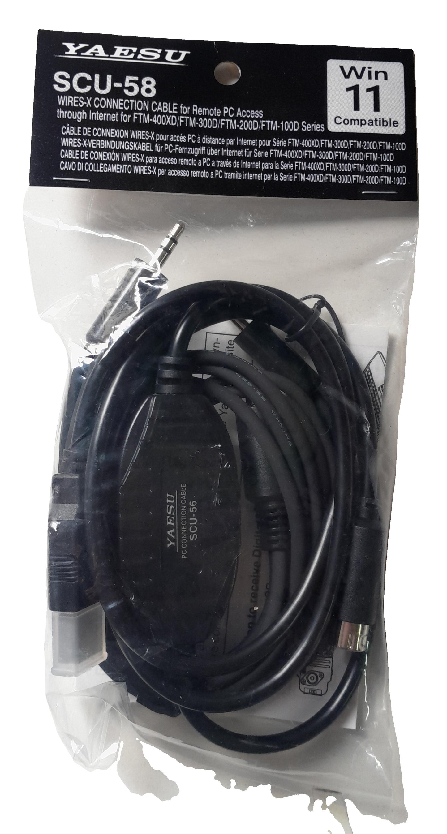 Yaesu SCU-58 Cable de conexión Wires-X para FTM-510DR, FTM-500DR, FTM-400XD, FTM-400DR, FTM-100DR, FTM-200DR, FTM-300DR  Precio + iva
