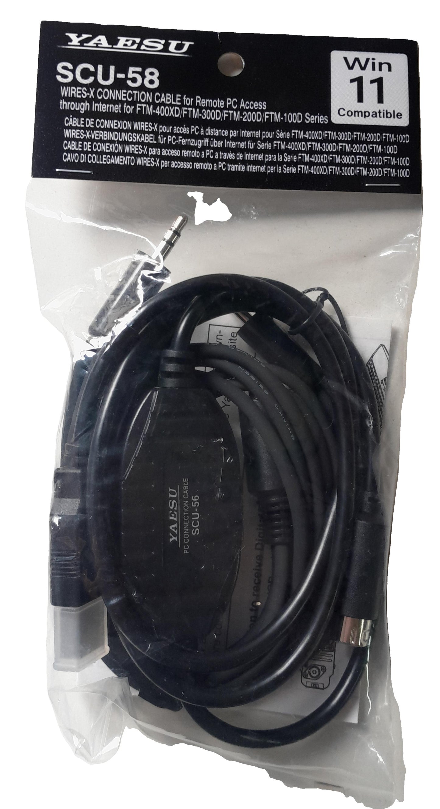 Yaesu SCU-58 Cable de conexión Wires-X para FTM-510DR, FTM-500DR, FTM-400XD, FTM-400DR, FTM-100DR, FTM-200DR, FTM-300DR  Precio + iva