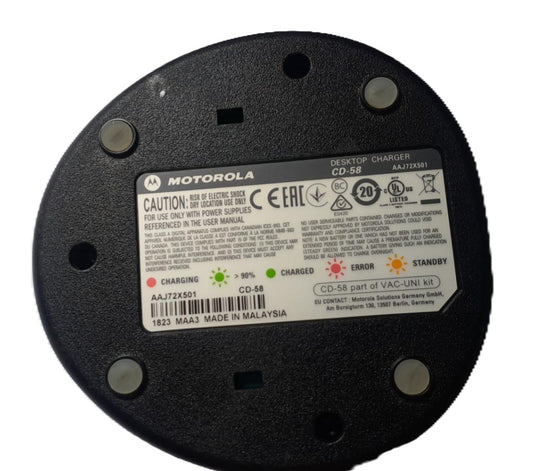 Motorola CD-58 + PA-55C Cargador de Escritorio con transformador para equipos Motorola Vertex Standard VX-261 Precio + iva