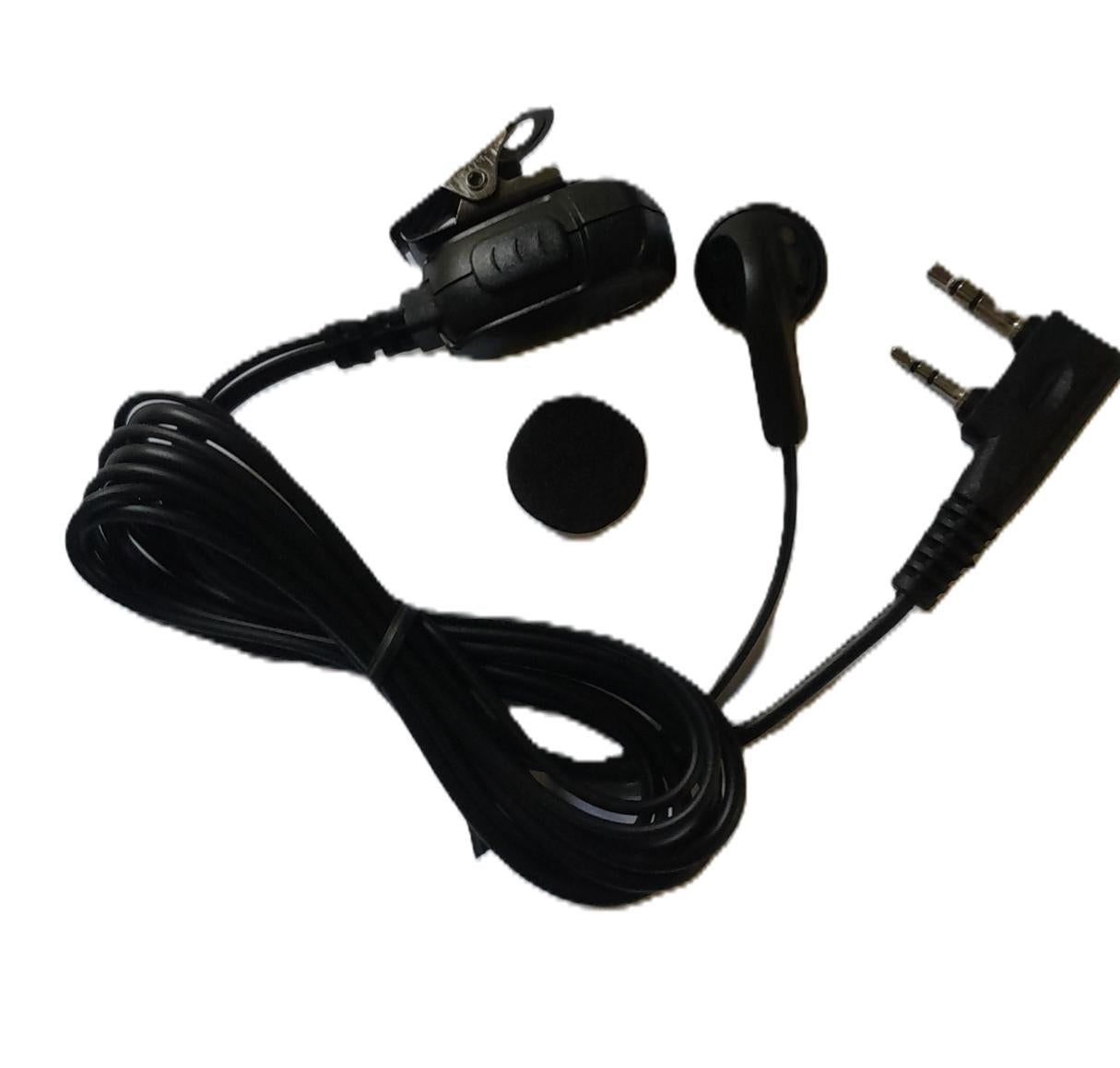Genérico E1326K4 Audífono de 1 cable de 1160mm con PTT de Solapa para Kenwood Wouxun WLN Wings INRICO Precio +iva
