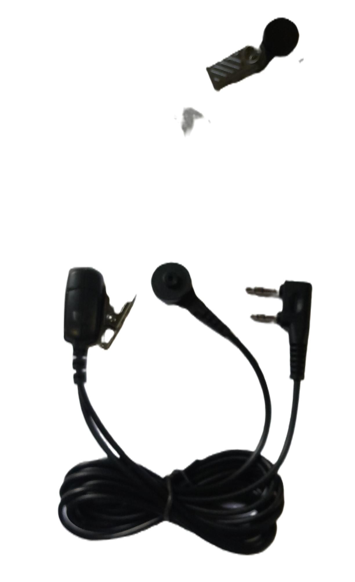 Genérico E1802-K Auricular tubo acústico transparente con ptt solapa para Kenwood Baofeng Wouxun Wings WLN Precio + iva