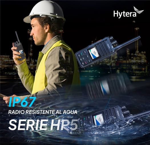 Hytera HP506 VHF 136-174 MHz 256CH Digital /Analogico 5W Radio Digital Profesional DMR Tier II /Analogico IP67, MIL-STD-810G para Industrias y Comercios sin pantalla Precio +iva