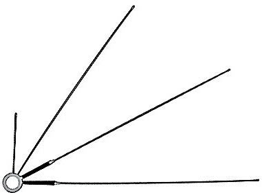 Yaesu ATBK-100 Antena radial de cuatro radiales (2x para 6m, 1x para 2m, 1x para 70cm) Precio + iva
