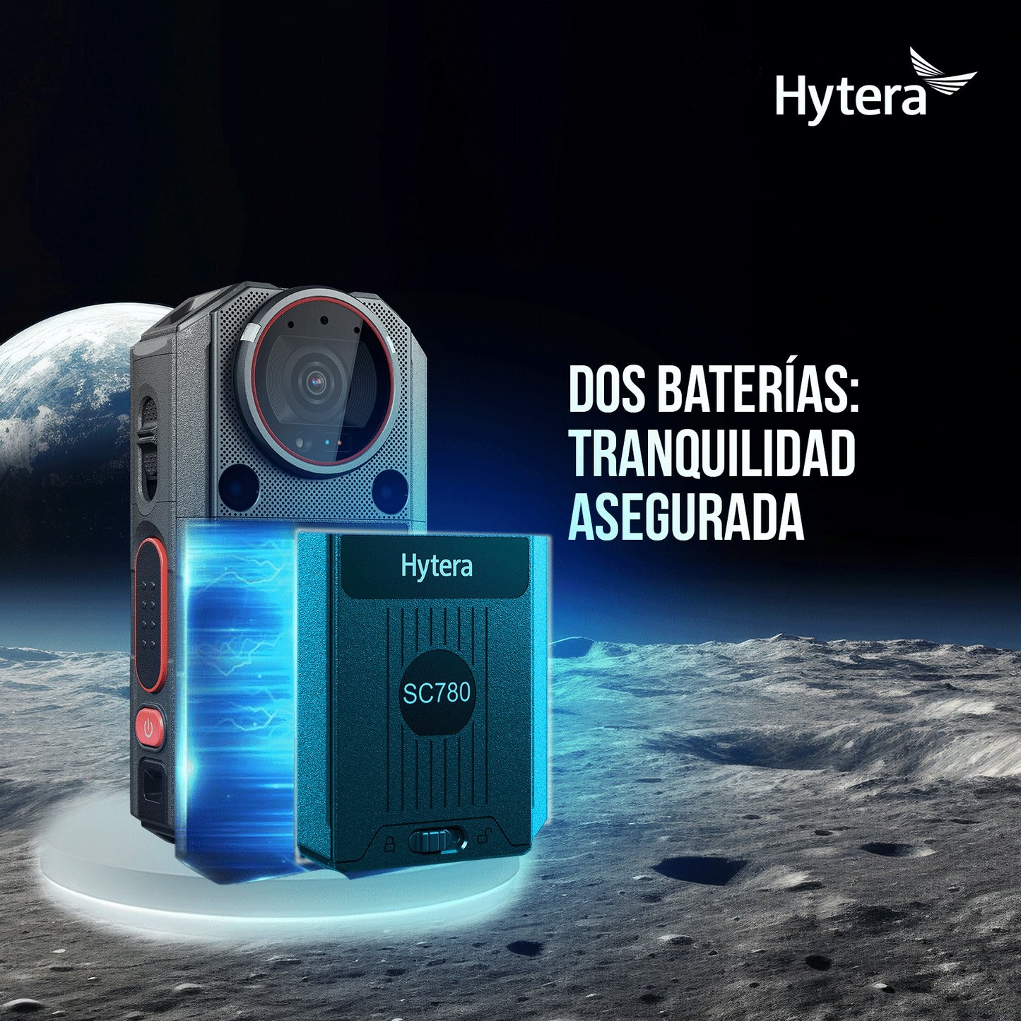 Hytera SC780 Bodycam 4G LTE y Radio PoC ptt sobre celular ideal para nueva ley de seguridad 21659 sobre guardias y vigilantes matriz de riesgo medio alto Precio + iva