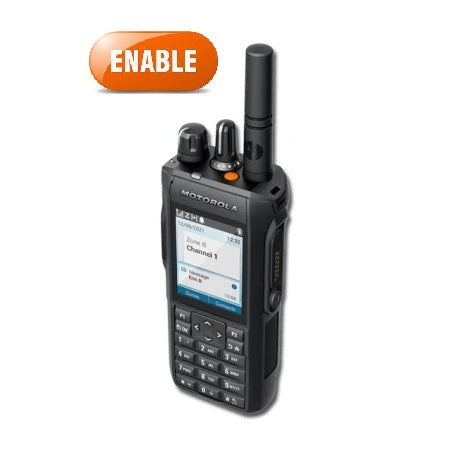 Motorola R7 MOTOTRBO™ Enable UHF1 UHF2 400-527Mhz 1000CH DMR 4W Radio digital FKP con pantalla y teclado El Poder de Ser Escuchado Precio +iva