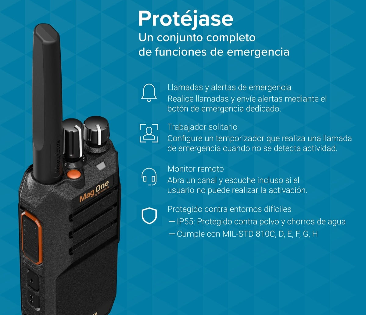 MagOne X10d VHF 136-174 MHz 64CH Digital y Analogico 5W Rádio Portátil Digital DMR Tier II y Analogico Diseñado para el vertiginoso mundo empresarial Precio+iva