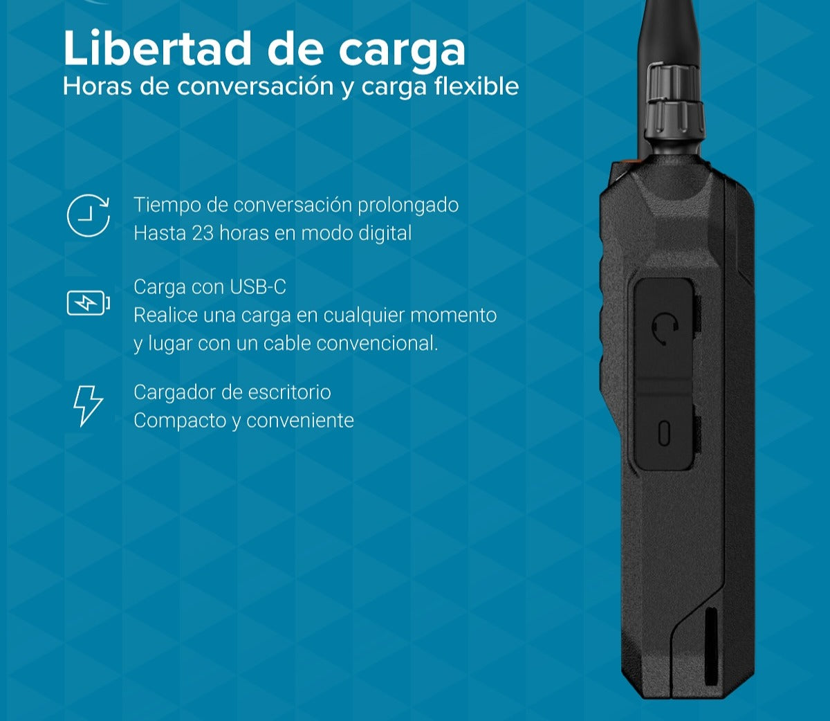 MagOne X10d VHF 136-174 MHz 64CH Digital y Analogico 5W Rádio Portátil Digital DMR Tier II y Analogico Diseñado para el vertiginoso mundo empresarial Precio+iva