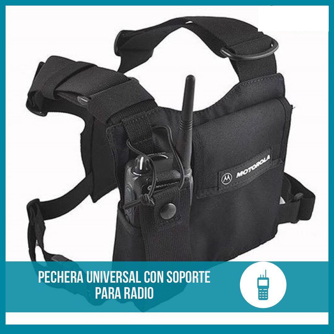 Motorola HLN6602 (10 unidades) Pechera Universal con soporte de radio, lápiz y velcro de seguridad Precio + iva