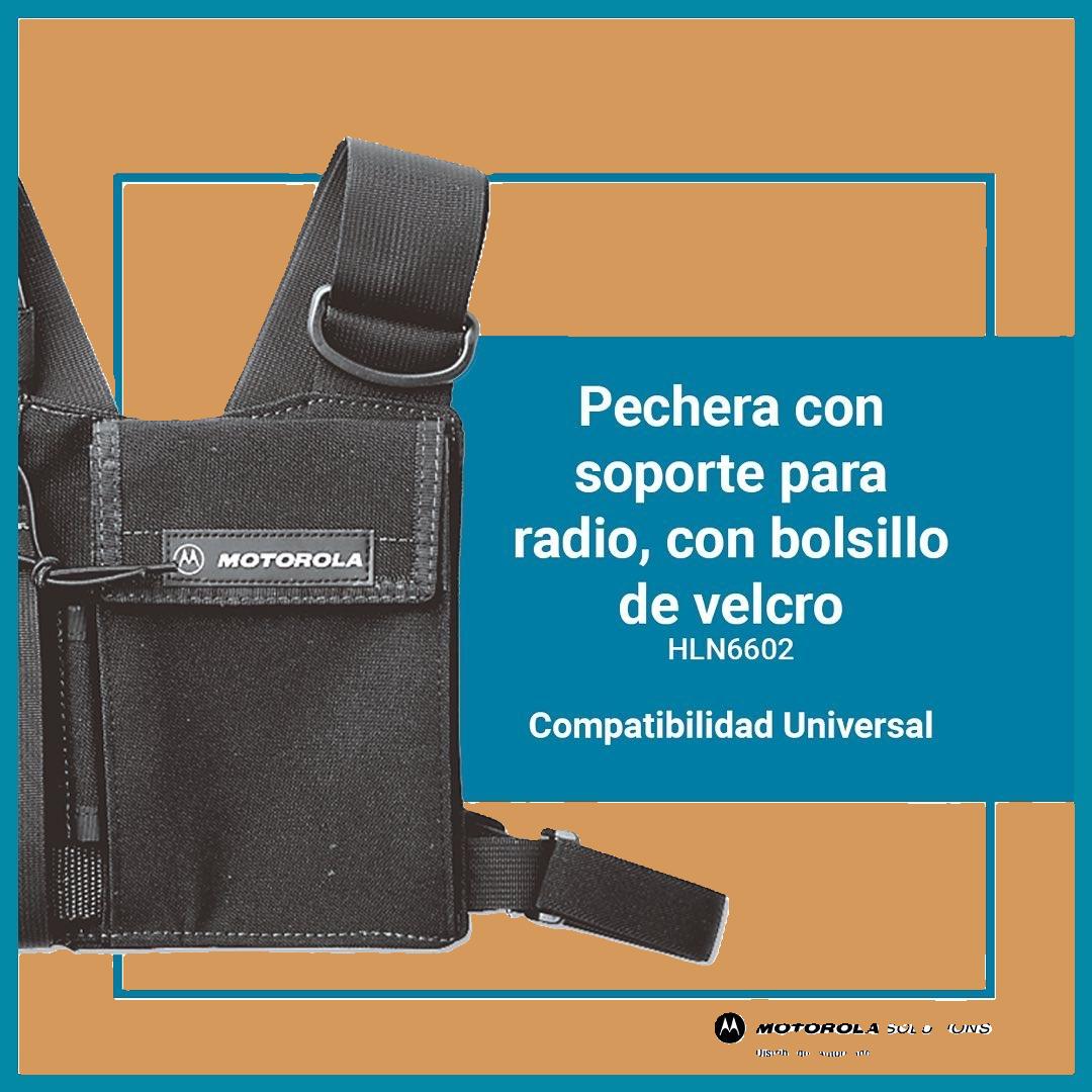 Motorola HLN6602 (10 unidades) Pechera Universal con soporte de radio, lápiz y velcro de seguridad Precio + iva
