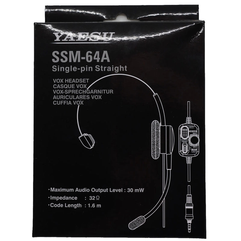 Yaesu SSM-64A Auricular tipo cintillo liviano VOX para Yaesu VX-6R para Standard Horizon HX-890 HX-40 HX-210 HX-320 HX-380 HX-400 Precio + iva