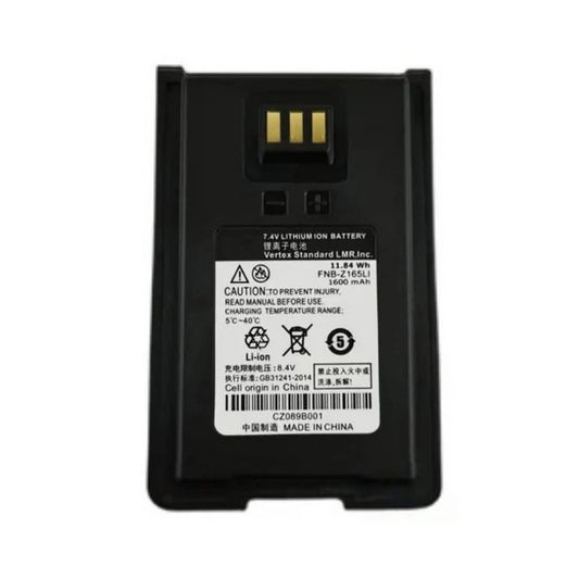 Vertex Standard by Motorola CZ089B002 Batería original de ion de litio de 1600mAh FNB-Z165 para Vertex Standard VX-80 Precio +iva