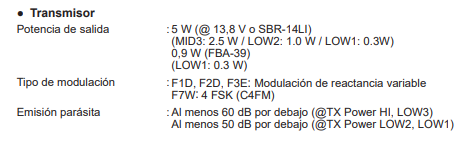 Yaesu FT-5DR Radio digital de doble banda C4FM/FM 144/430MHz de 5W Precio +iva
