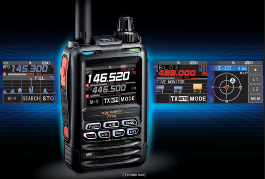 Yaesu FT-5DR Radio digital de doble banda C4FM/FM 144/430MHz de 5W Precio +iva