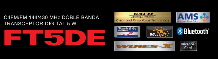 Yaesu FT-5DR Radio digital de doble banda C4FM/FM 144/430MHz de 5W Precio +iva