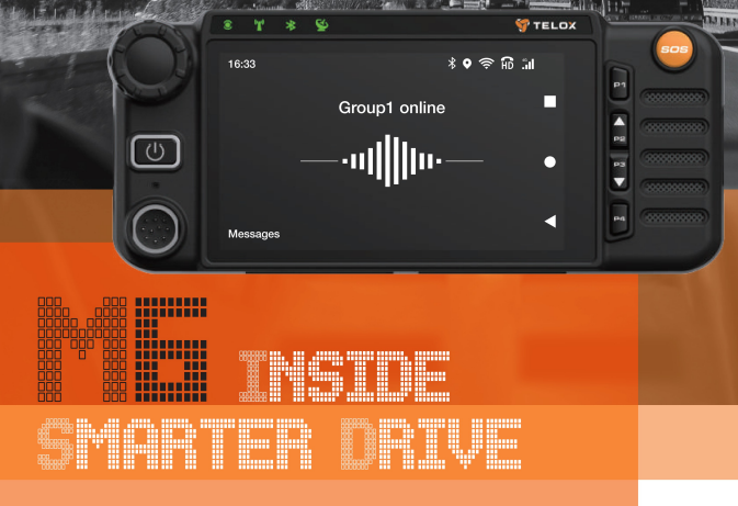 Telox M6G Radio Móvil Base PoC PTT Sobre Celular 64GB 4G Wifi GPS 5W 442gr Android Q BT4.0 Precio + iva